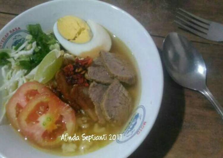 Resep Soto Daging Kuah Bening yang Bikin Ngiler