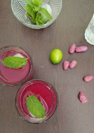 A picture of Jamun Panna : A summer cooler.