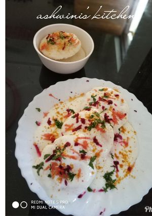 A picture of Thayiru idli recipe.