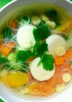 Foto resep Tahu telur sayur bening #pr_sayurbening