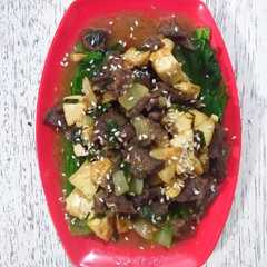 รูปของ Pokcoy siram daging tofu bulgogi