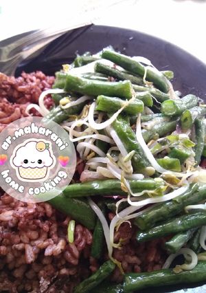 Foto resep Tumis kacang panjang toge (Non MSG)