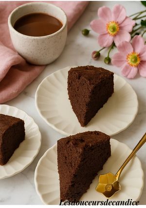 Une photo de Gâteau au chocolat avec seulement 4 ingrédients