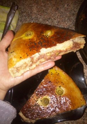 صورة لوصفة الفطيرة المحشية