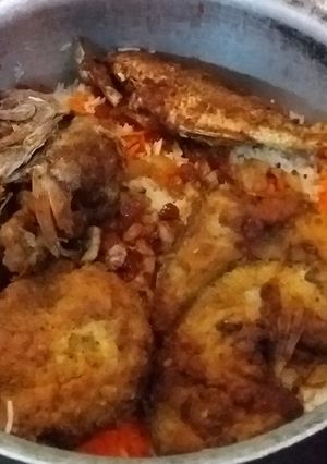 صورة لوصفة مطبگ سمك بالزعفران