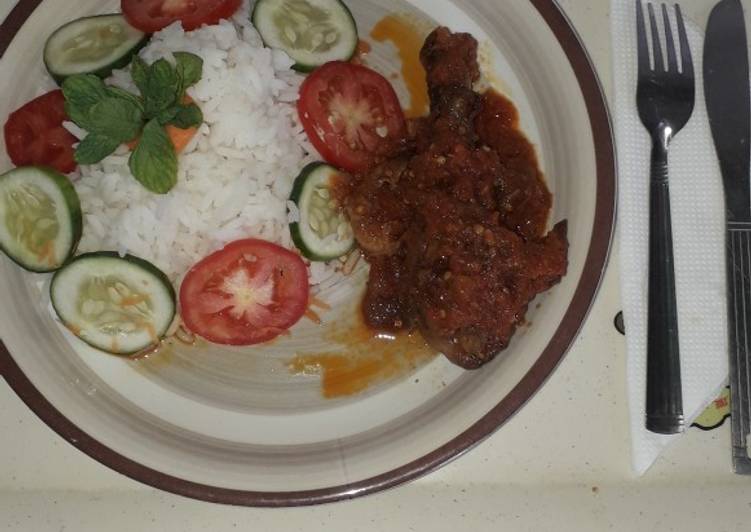 Recipe of Speedy Tropical Rice with chicken