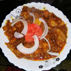 A picture of Authentic indian masala chicken.