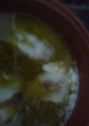 Una foto de Kokochas de bacalao en salsa verde