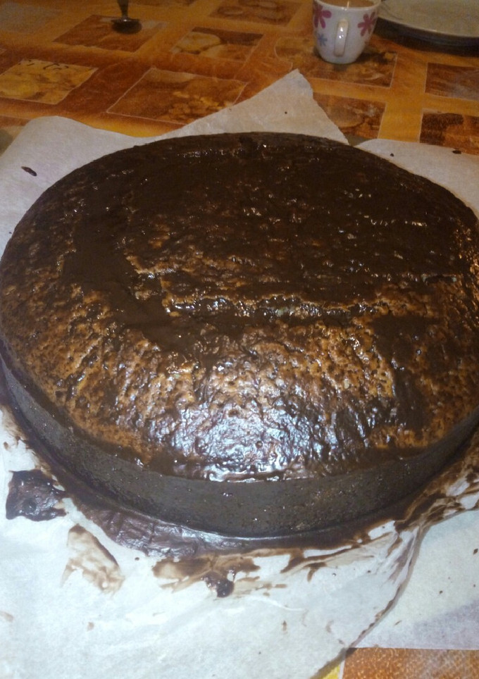 Una foto de Bizcocho de naranja y chocolate