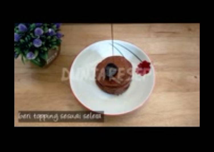 Cara Gampang Menyiapkan Pancake coklat tanpa baking powedare anti gagal Anti Gagal
