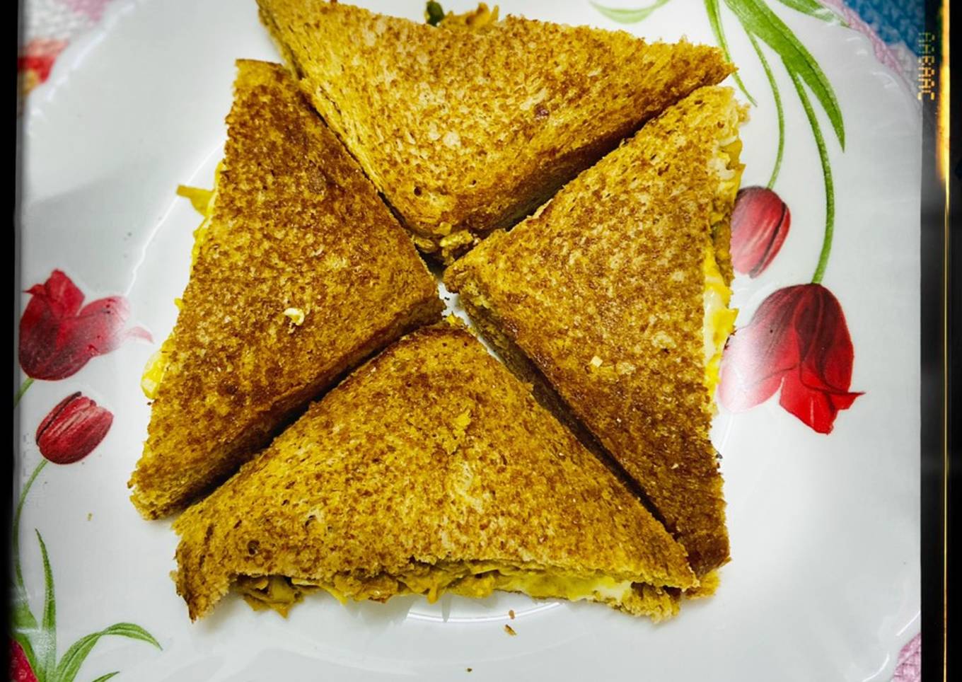 Mushroom,Egg, cheese sandwich/ kids launch box recipe