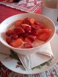 Cereal con yogurt frutas y miel