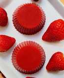 Gelatina VEGETAL de frutillas 🍓 con agar-agar 🍓 natural, vegetariana y vegana 🍓