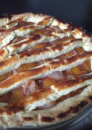 Foto resep Peach lychee pie