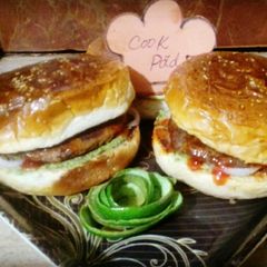 A picture of Bruns road ke bun kabab(Patty burger).