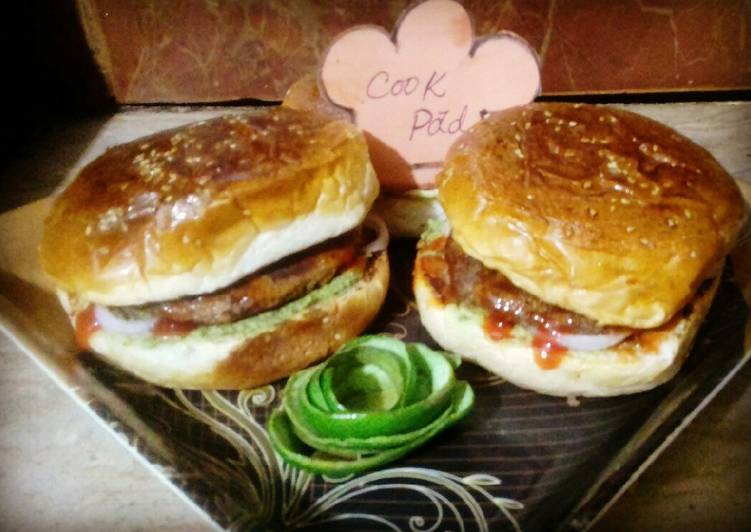 Bruns road ke bun kabab(Patty burger)