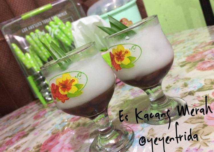 Es kacang merah simpel