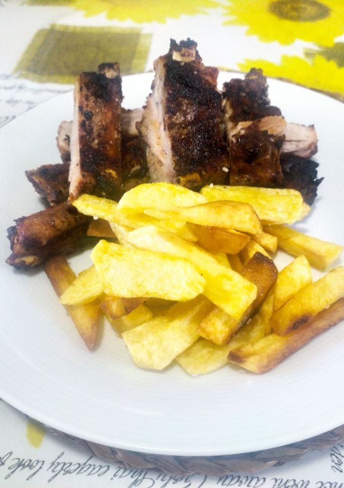 Una foto de Churrasco gallego en adobo