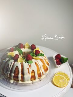 صورة لوصفة كيكة الليمون 🍋🌱