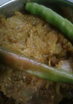 A picture of Pumpkin sabji.
