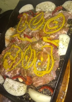 Una foto de Bondiola de cerdo a la mostaza