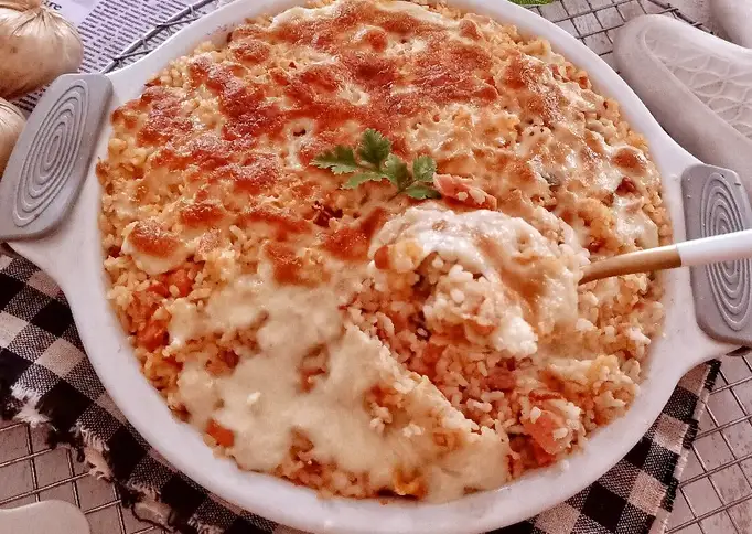 Nasi Panggang Smoke Beef Mozarella