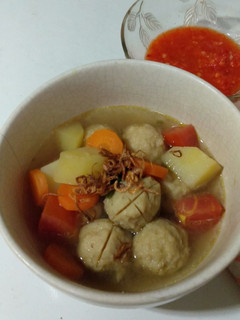 Foto resep Sup bakso kuah rempah