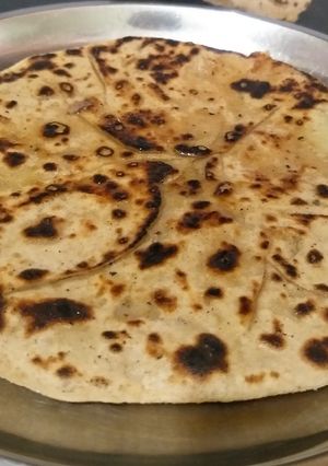 A picture of Onion Paratha.