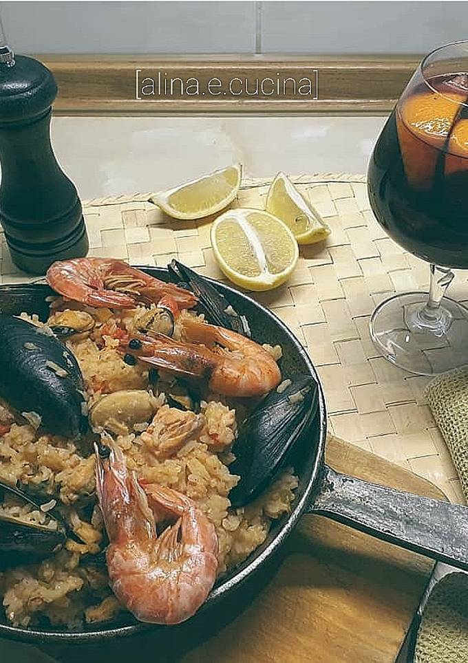 🦐Паелья з морепродуктами