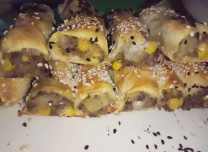 صورة لوصفة بوريك بحشوة البيري واللحمة
