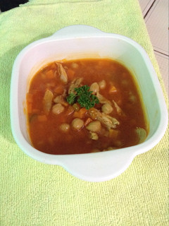 Una foto de Garbanzos caribeños