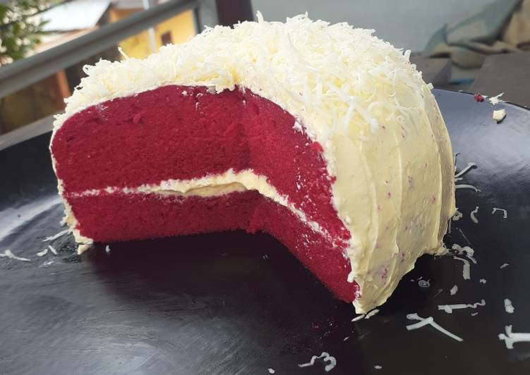 Red velvet cake kukus