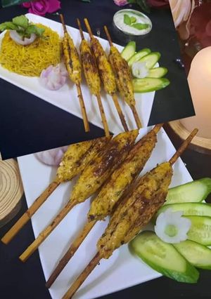 A picture of Grill Chicken seekh kabab 😋😋.