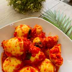 Balado telur dan ayam-レシピのメイン写真