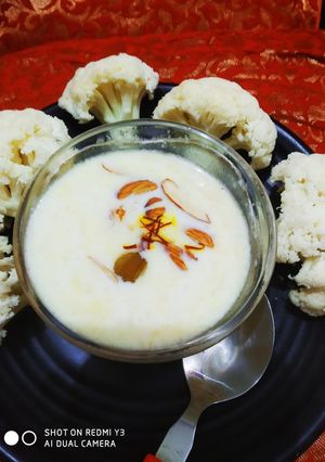 A picture of # cauliflower kheer.