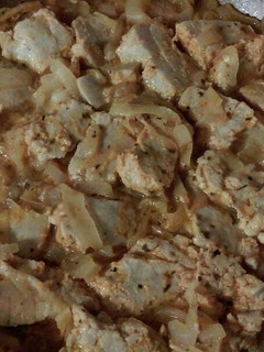 Una foto de Atún encebollado