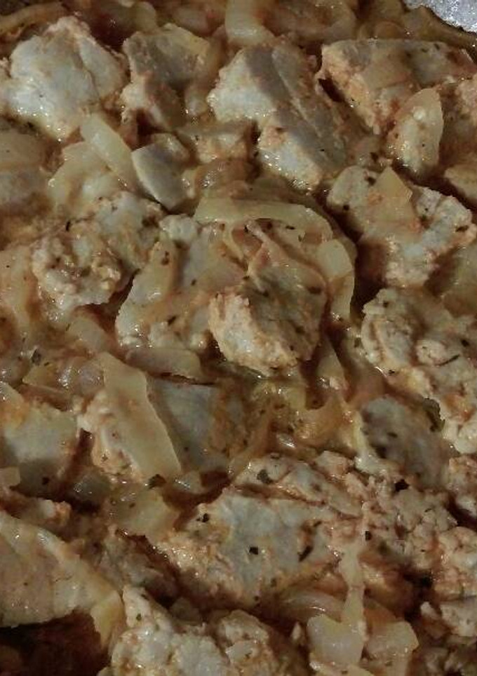 Una foto de Atún encebollado