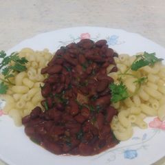 Pasta and Bean's stew A picture of Pasta and Bean's stew.