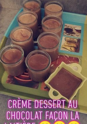 Une photo de Crème dessert au chocolat façon la laitière