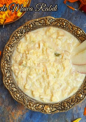 A picture of Apple mawa rabdi.