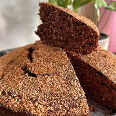 Una foto de Torta de naranja y chocolate 🍊🍫
