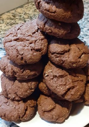 Una foto de Galletitas veganas de chocolate Súper rápidas!