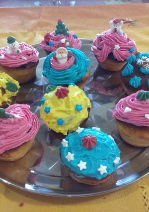 Φωτογραφία της συνταγής Γιορτινά cupcakes 🎄🎀