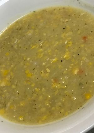 صورة لوصفة شوربة الذرة بالشوفان