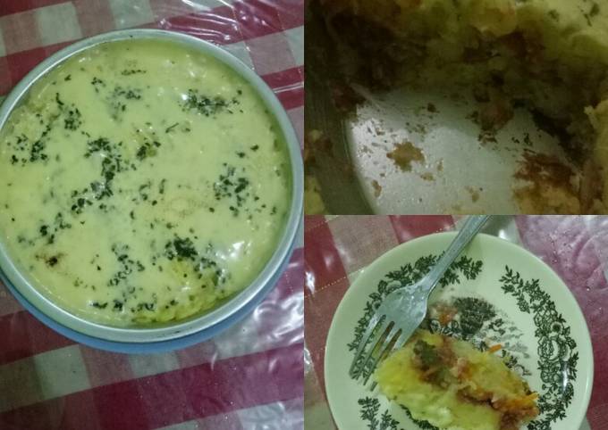 Resep Kentang Panggang Happy Call isi Kornet brokoli wortel, Enak Banget