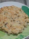 Panquecas de sobras de arroz