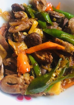 Foto resep Oseng Jantung Ayam Cabe Ijo