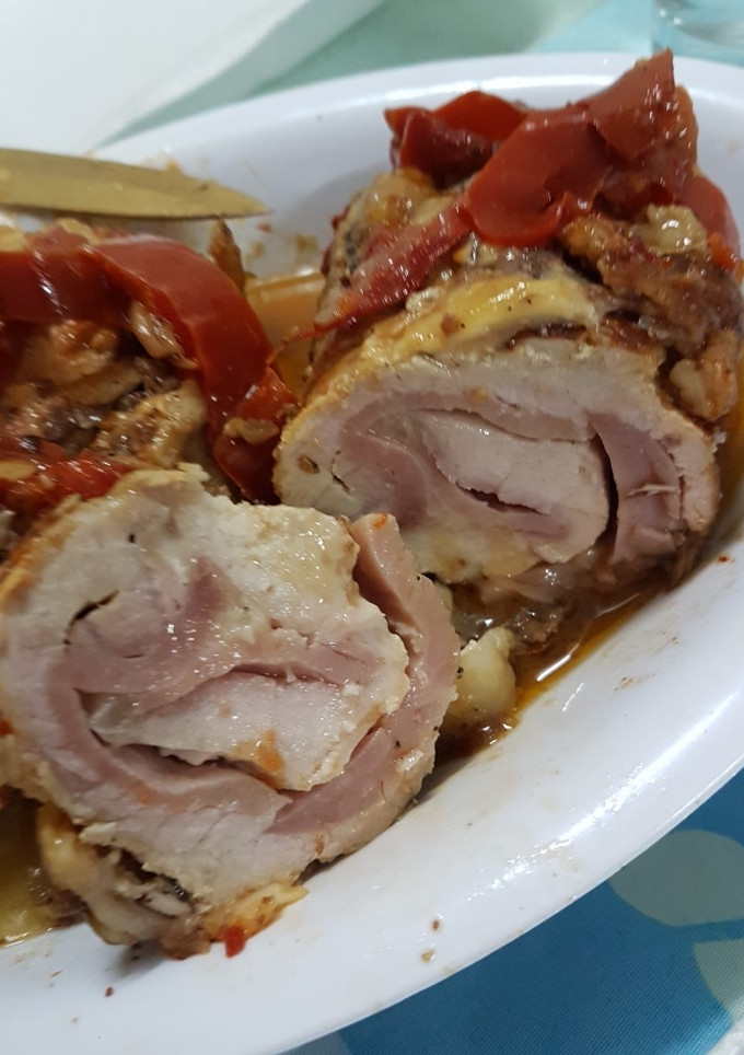 Una foto de Lomo de cerdo relleno