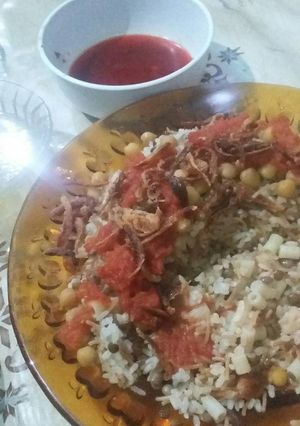 صورة لوصفة الكشري المصري