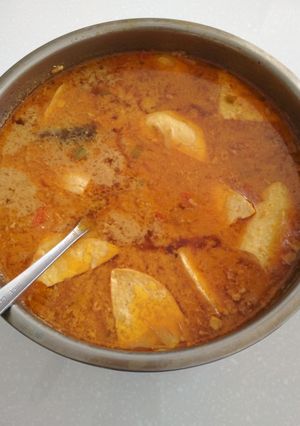 Foto resep Tahu kuah santan kuning